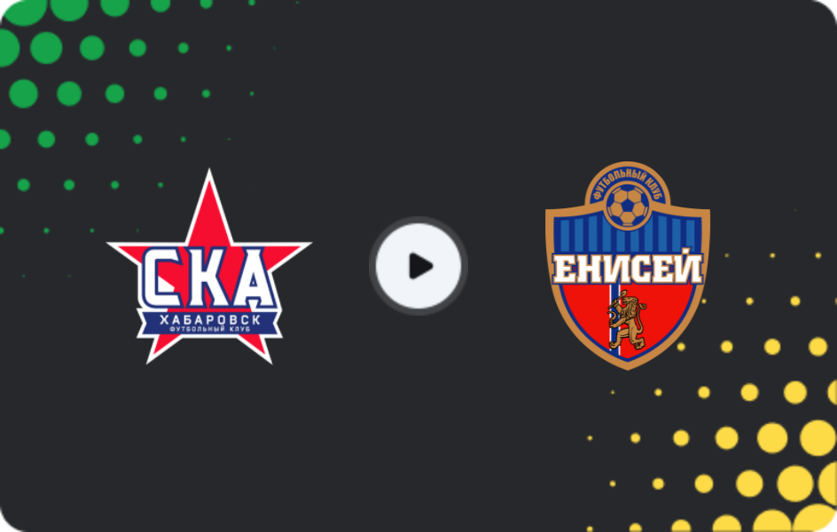 Where to watch SKA-Khabarovsk — Enisey, First League, 15.11.2025