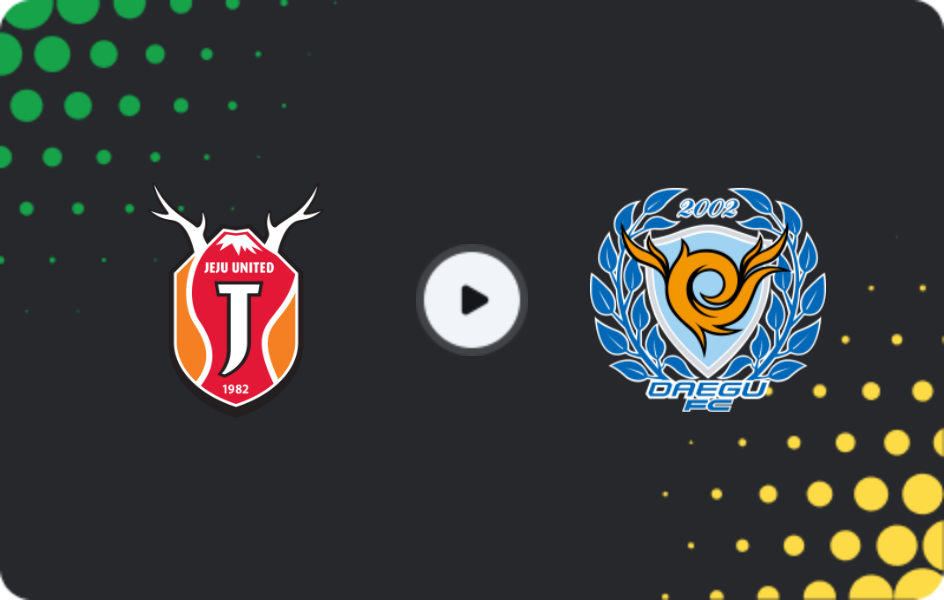 Where to watch Jeju United — Daegu FC, K League 1, 23.11.2025