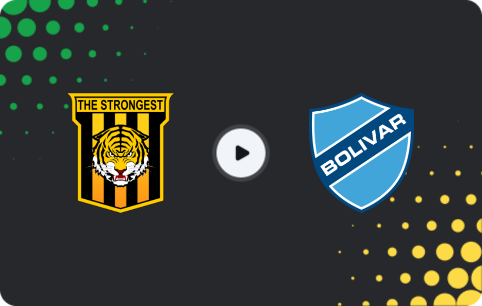 Where to watch The Strongest — Bolívar, Primera División, 30.11.2025