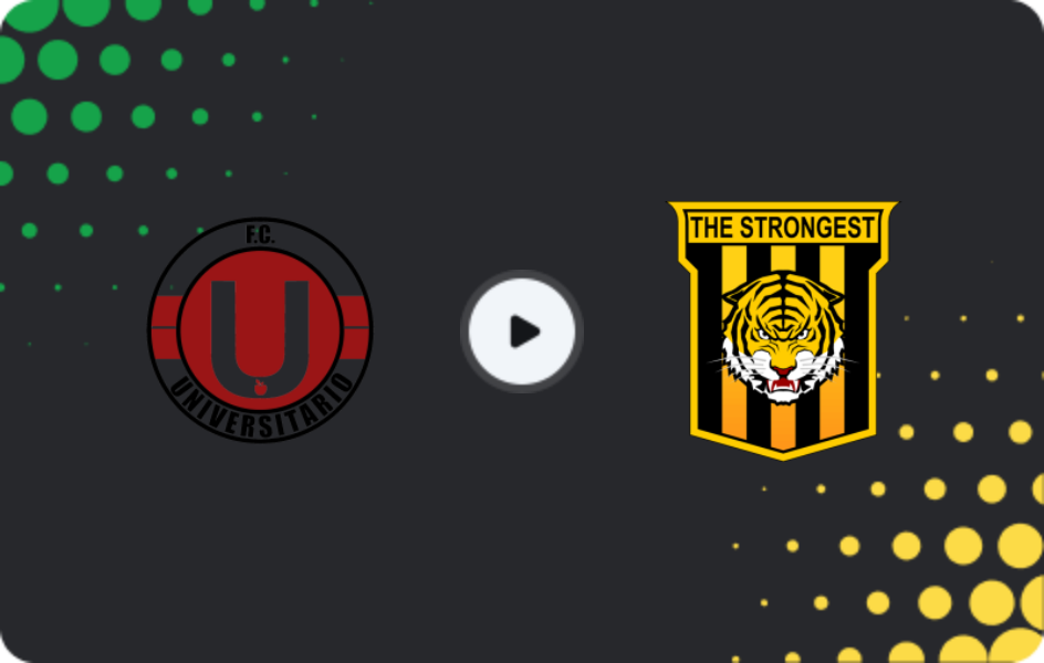 Where to watch Universitario de Vinto — The Strongest, Primera División, 04.12.2025