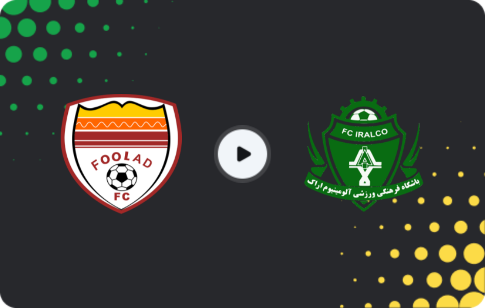 Where to watch Foolad FC — Aluminium Arak, Persian Gulf Pro League, 05.12.2025