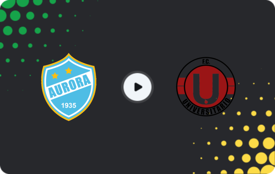 Where to watch Aurora — Universitario de Vinto, Primera División, 08.12.2025