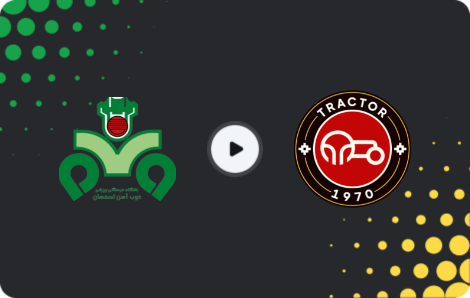 Where to watch Zob Ahan — Tractor, Persian Gulf Pro League, 09.12.2025