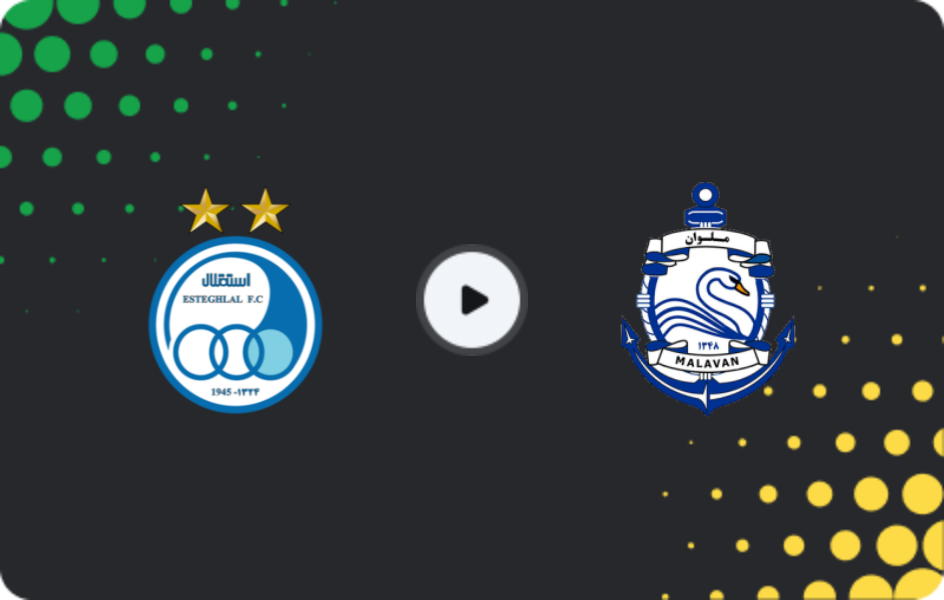 Where to watch Esteghlal FC — Malavan, Persian Gulf Pro League, 10.12.2025