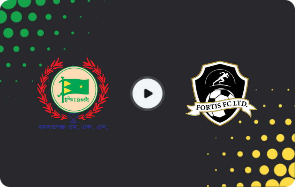 Where to watch Rahmatgonj MFS — Fortis, Premier League, 12.12.2025
