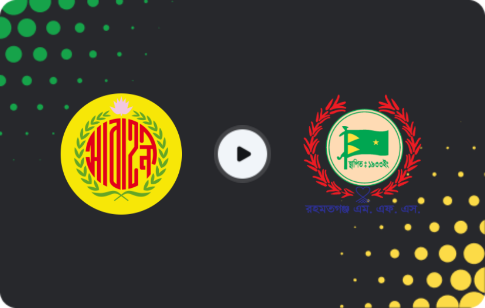 Where to watch Abahani — Rahmatgonj MFS, Federation Cup, 30.12.2025
