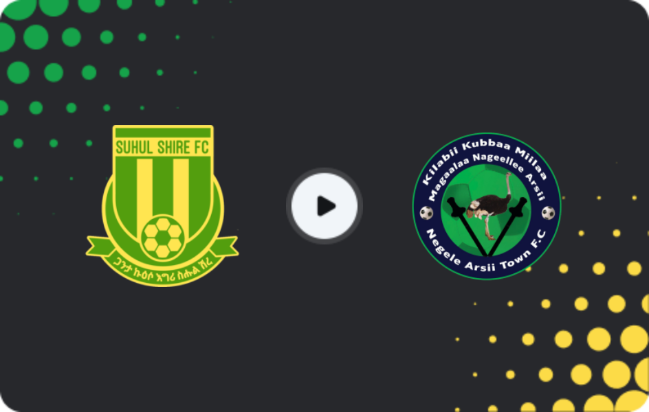 Where to watch Suhul Shire — Negelle Arsi, Premier League, 08.01.2026