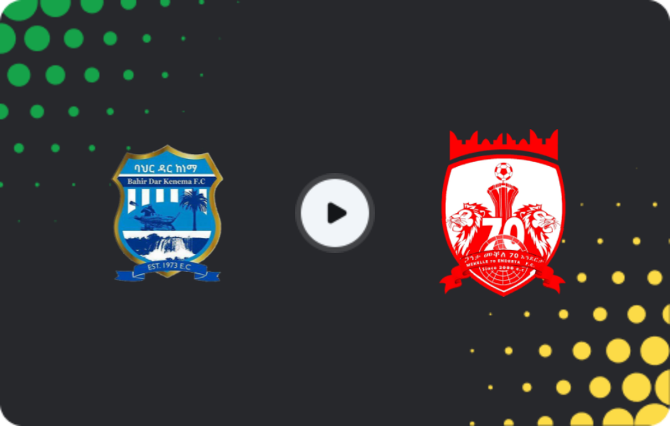 Where to watch Bahir Dar Kenema — Mekelle Kenema, Premier League, 15.01.2026