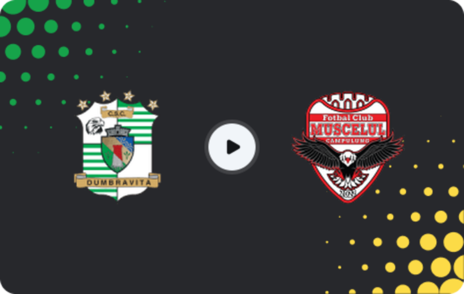 Where to watch Dumbrăviţa — Muscelul Câmpulung Elite, Liga II, 25.10.2025