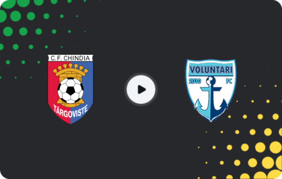 Where to watch Chindia Targoviste — FC Voluntari, Liga II, 25.10.2025
