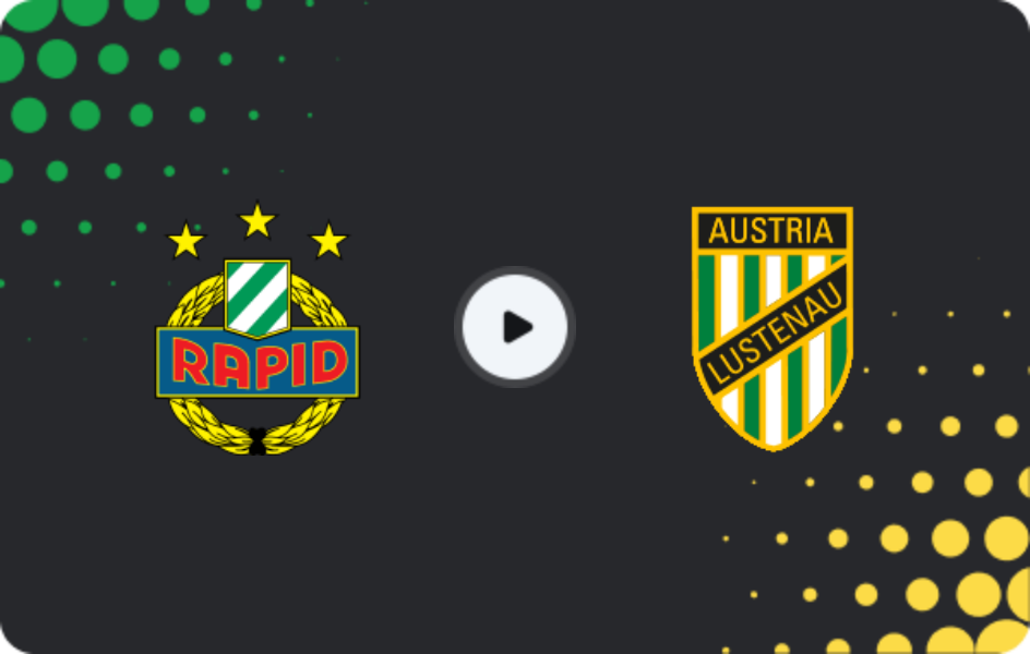 Where to watch Rapid Wien II — Austria Lustenau, 2. Liga, 25.10.2025