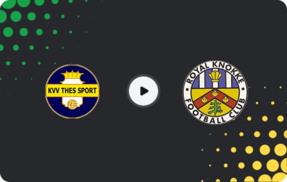 Where to watch Thes Sport — Knokke, First Amateur Division, 25.10.2025
