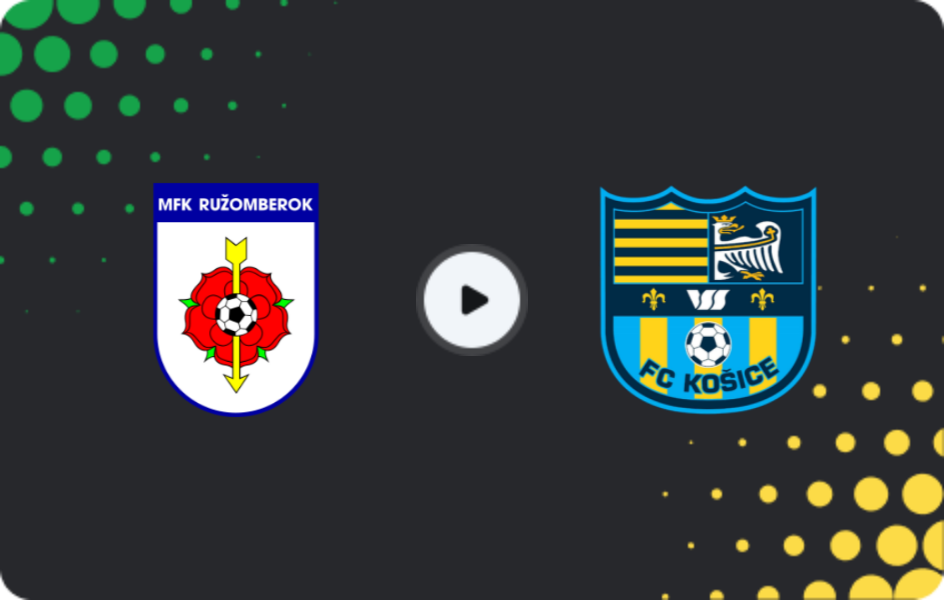 Where to watch Ružomberok — FK Košice, Slovakia Cup, 19.11.2025