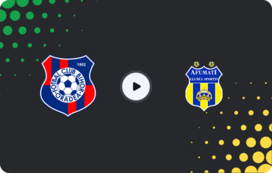 Where to watch Bihor Oradea — CS Afumati, Liga II, 26.10.2025