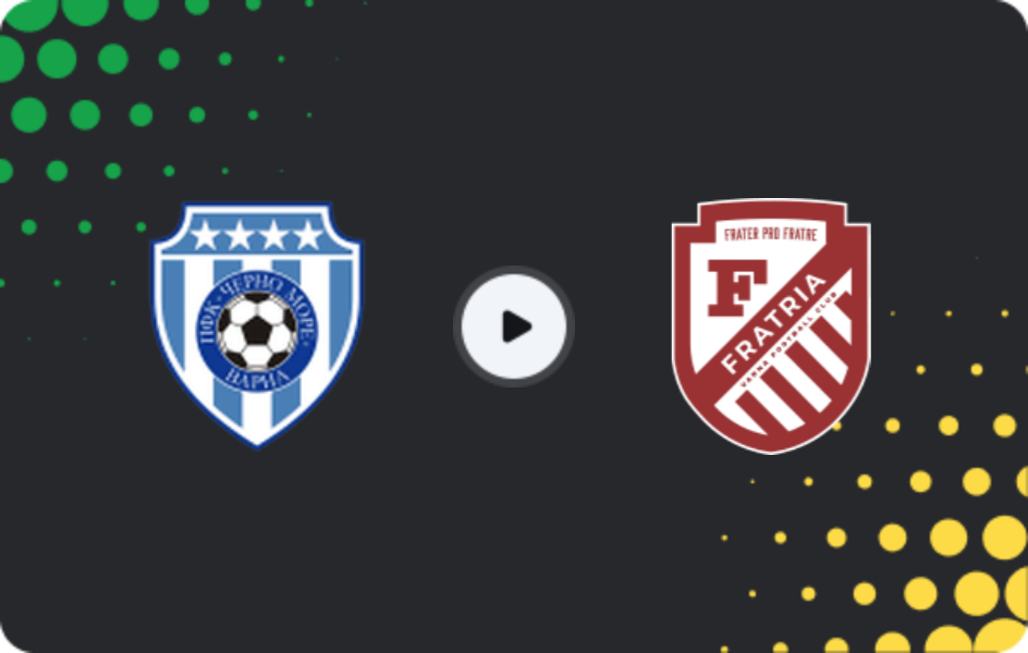 Where to watch Cherno more II — Fratria II, Third League - Northeast, 26.10.2025