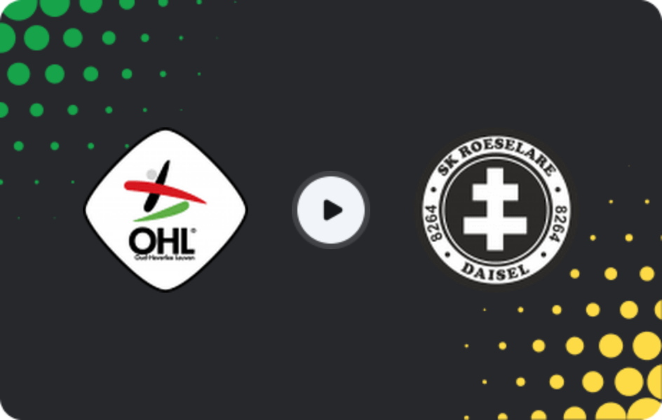 Where to watch Oud-Heverlee Leuven II — Roeselare Daisel, First Amateur Division, 26.10.2025