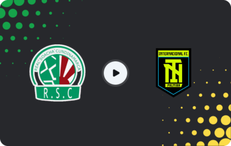 Where to watch Real Soacha — Internacional Palmira, Primera B, 26.10.2025