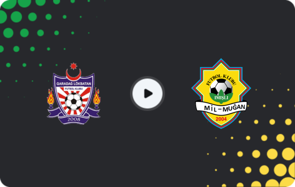 Where to watch Qaradağ Lökbatan — Mil-Muğan, Cup, 28.10.2025