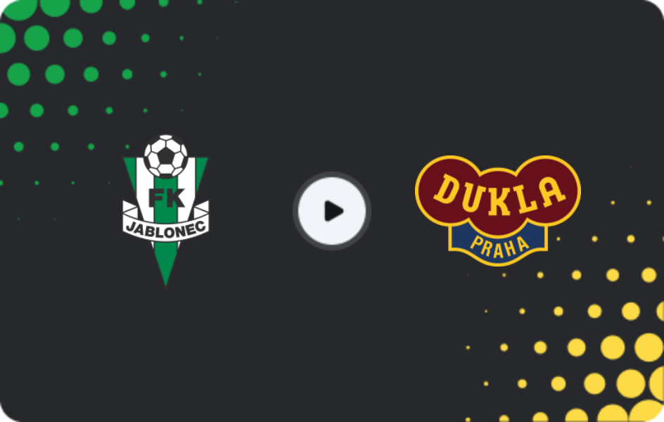 Where to watch Jablonec — Dukla Praha, Cup, 28.10.2025