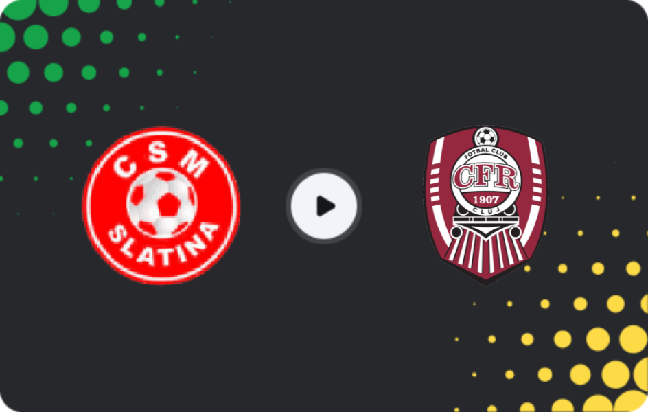 Where to watch Slatina — CFR Cluj, Cupa României, 28.10.2025