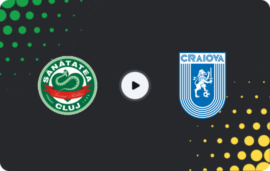 Where to watch Sănătatea Cluj — Universitatea Craiova, Cupa României, 29.10.2025