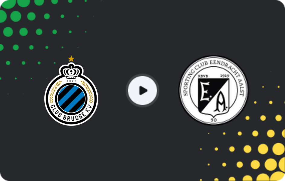 Where to watch Brugge — Eendracht Aalst, Cup, 29.10.2025