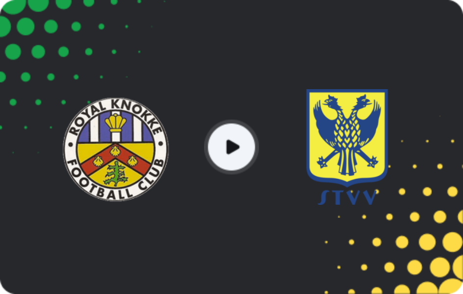 Where to watch Knokke — St. Truiden, Cup, 30.10.2025