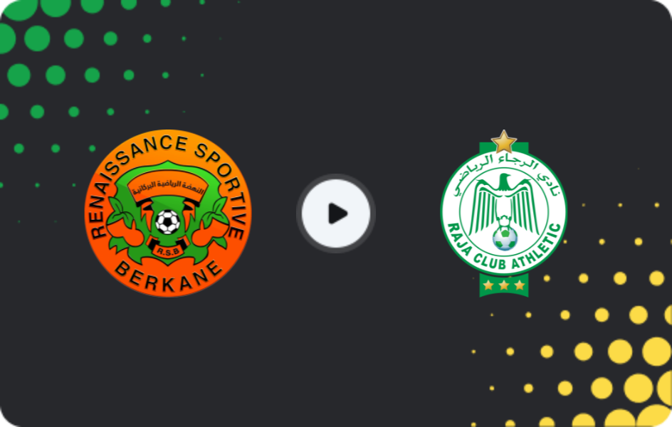Where to watch Renaissance Berkane — Raja Casablanca, Botola Pro, 31.10.2025