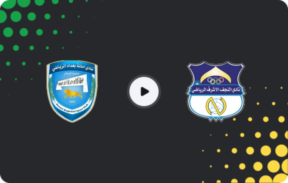 Where to watch Baghdad — Al Najaf, Stars League, 30.10.2025