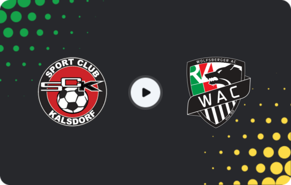 Where to watch Kalsdorf — Wolfsberger II, Regionalliga - Mitte, 30.10.2025