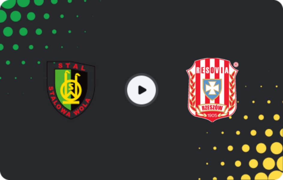 Where to watch Stal Stalowa Wola — Resovia Rzeszów, II Liga - East, 31.10.2025