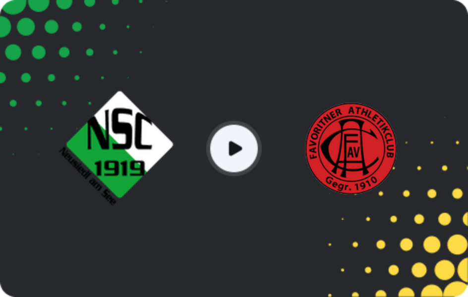 Where to watch Neusiedl — Favoritner AC, Regionalliga - Ost, 31.10.2025