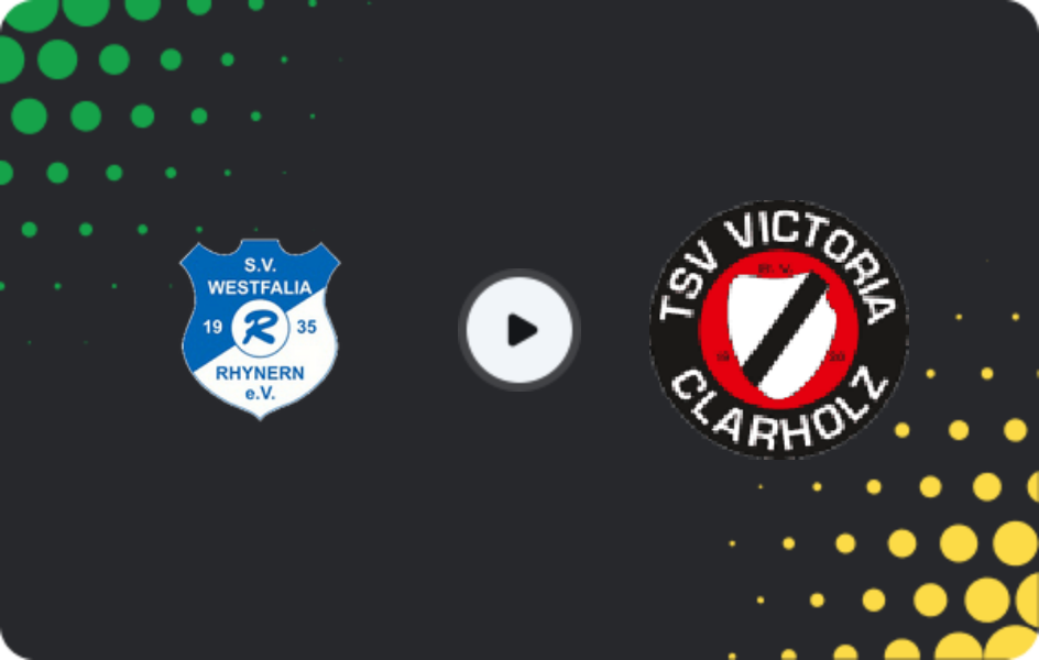 Where to watch Westfalia Rhynern — Victoria Clarholz, Oberliga - Westfalen, 31.10.2025