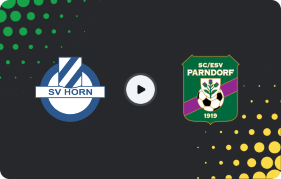 Where to watch SV Horn — Parndorf, Regionalliga - Ost, 31.10.2025