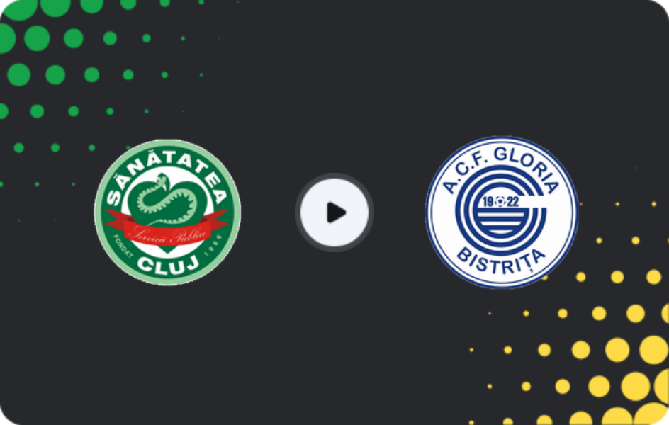 Where to watch Sănătatea Cluj — Gloria Bistriţa, Cupa României, 03.12.2025