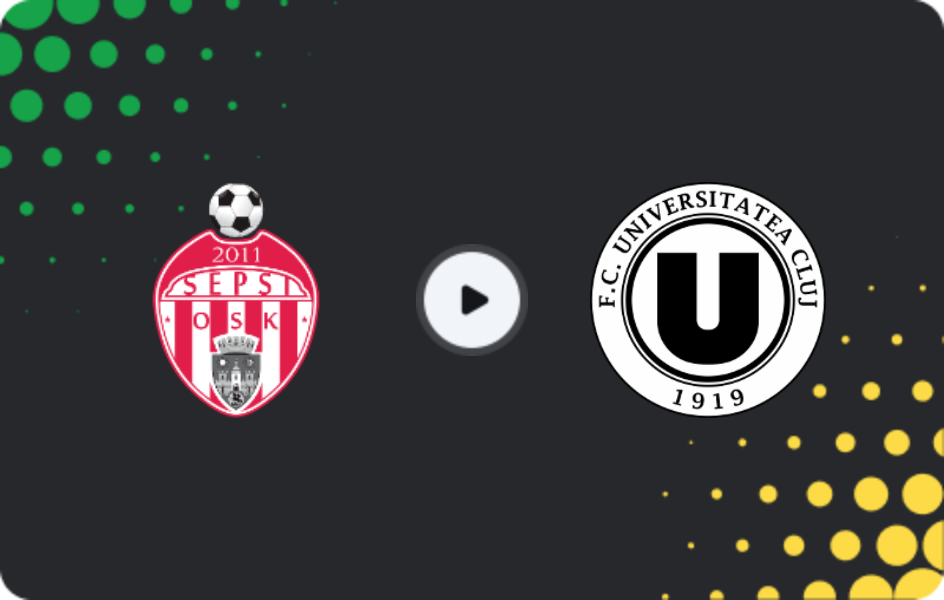 Where to watch Sepsi OSK Sfantu Gheorghe — Universitatea Cluj, Cupa României, 03.12.2025