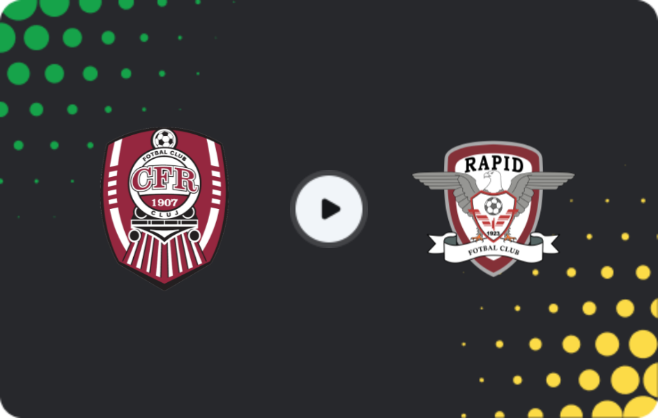Where to watch CFR Cluj — Rapid Bucuresti, Cupa României, 11.02.2026
