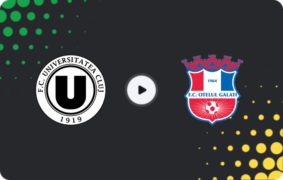 Where to watch Universitatea Cluj — Oţelul, Cupa, 11.02.2026