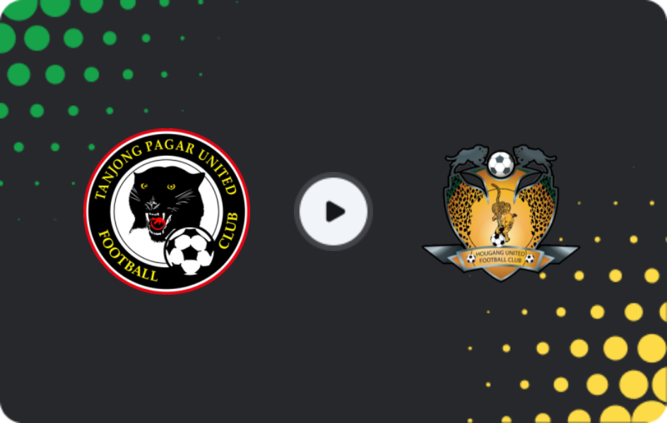 Where to watch Tanjong Pagar — Hougang United, Cup, 07.11.2025