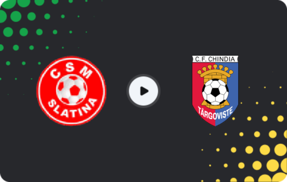 Where to watch Slatina — Chindia Targoviste, Liga II, 01.11.2025