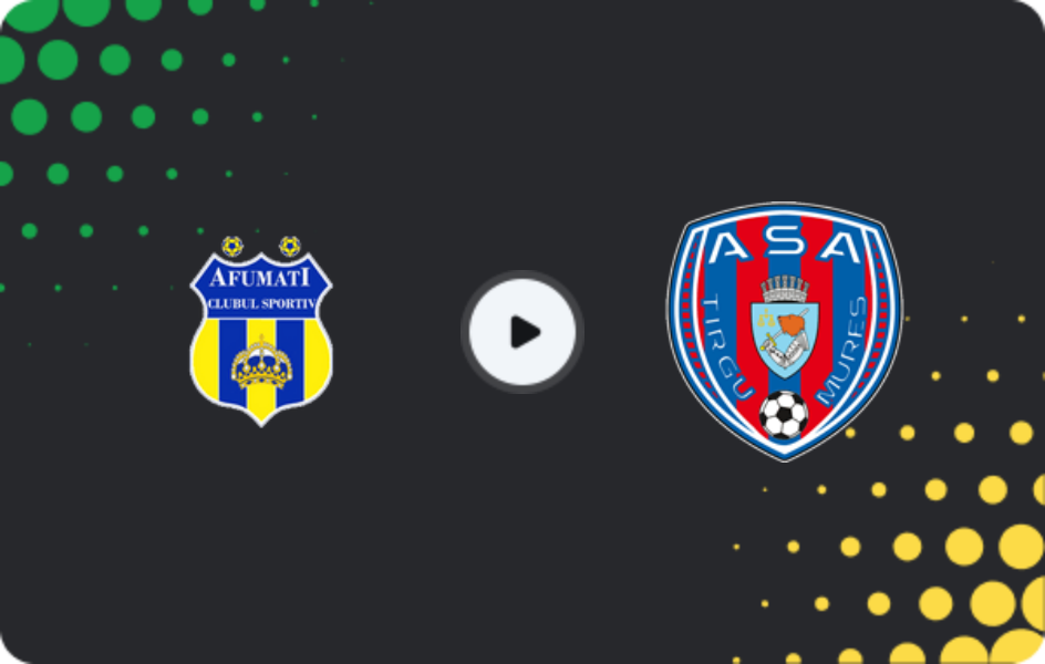 Where to watch CS Afumati — ASA Targu Mures, Liga II, 01.11.2025