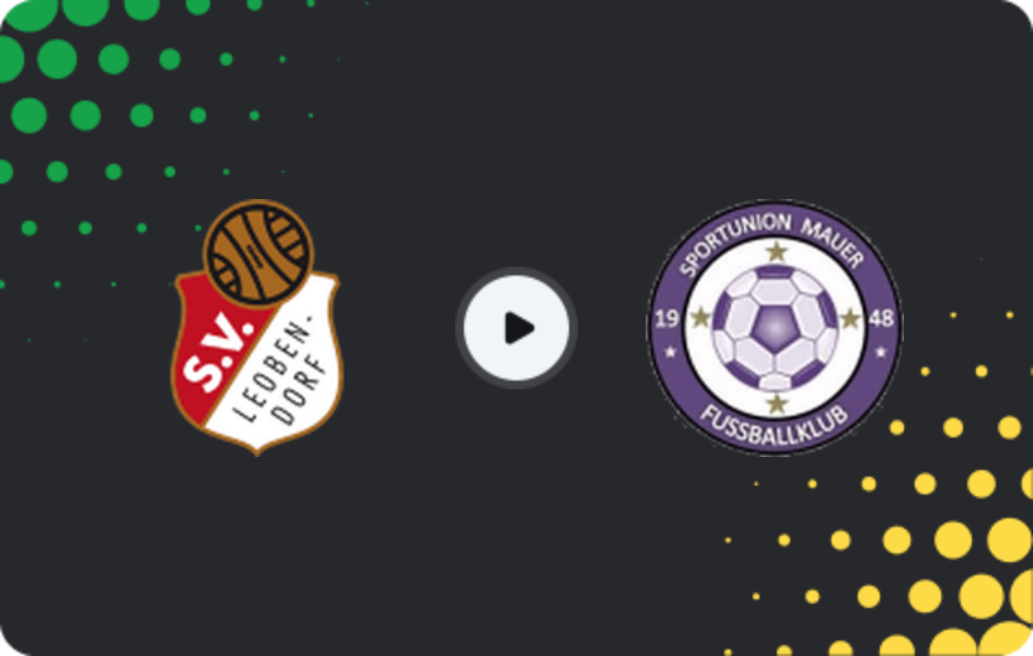 Where to watch Leobendorf — Union Mauer, Regionalliga - Ost, 01.11.2025