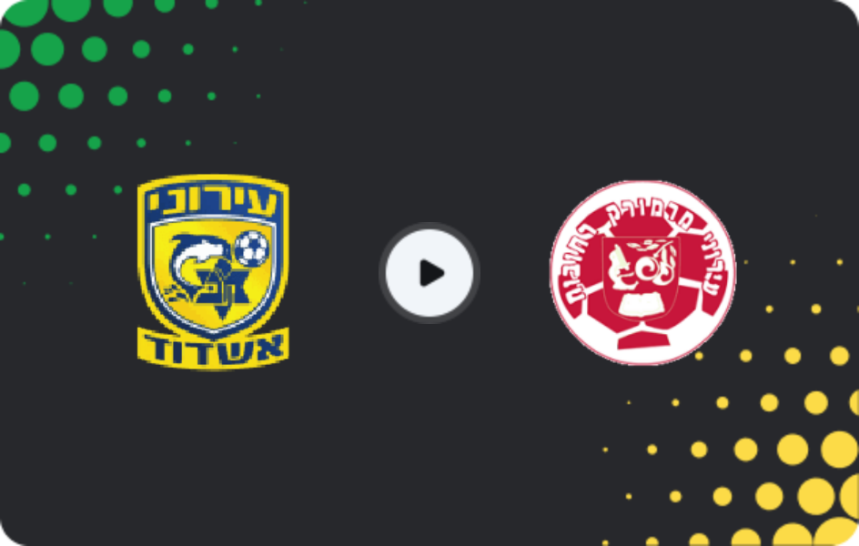 Where to watch Maccabi Ashdod — Hapoel Marmorek, Liga Alef, 01.11.2025