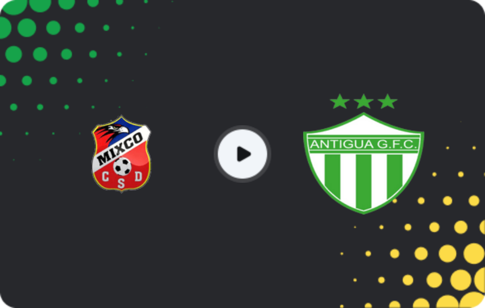 Where to watch Mixco — Antigua GFC, Liga Nacional, 01.11.2025