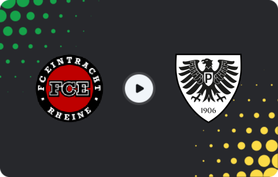 Where to watch Eintracht Rheine — Preußen Münster II, Oberliga - Westfalen, 02.11.2025