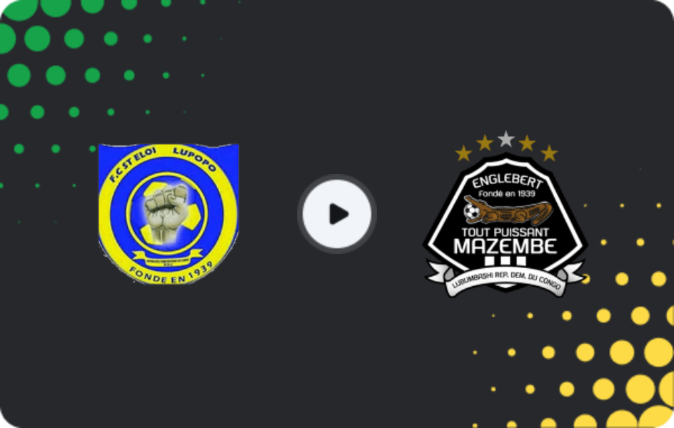 Where to watch Saint Eloi Lupopo — TP Mazembe, Ligue 1, 02.11.2025