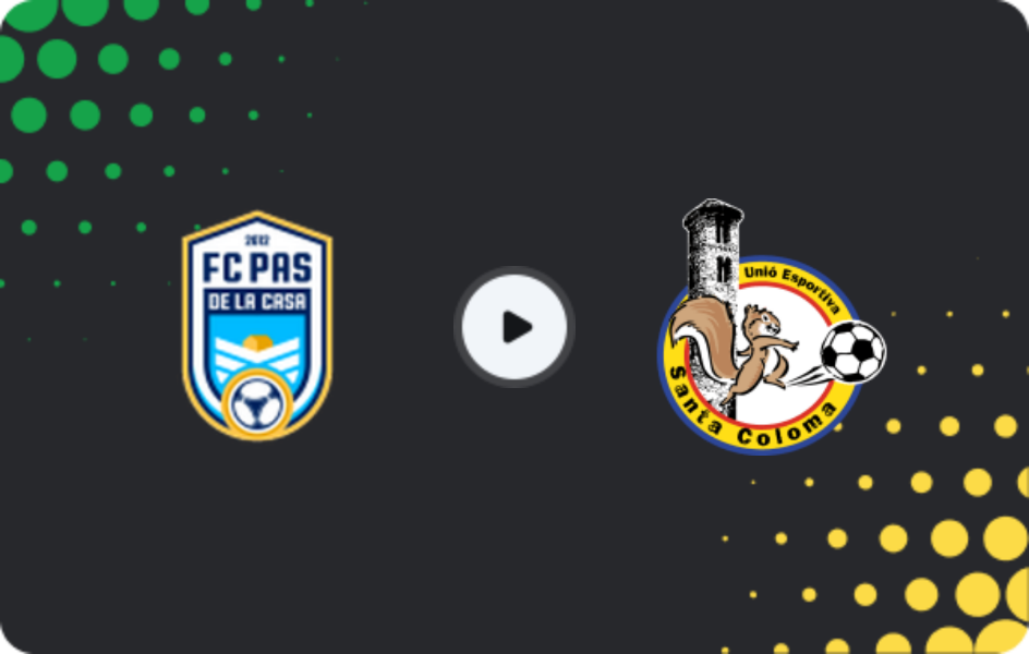 Where to watch Pas de la Casa — UE Santa Coloma, 1a Divisió, 02.11.2025