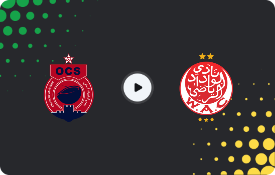 Where to watch Olympique Safi — Wydad AC, Botola Pro, 09.11.2025