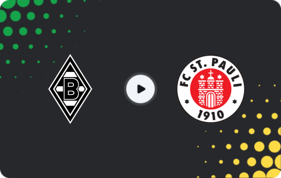 Where to watch Borussia M — St. Pauli, DFB Pokal, 02.12.2025