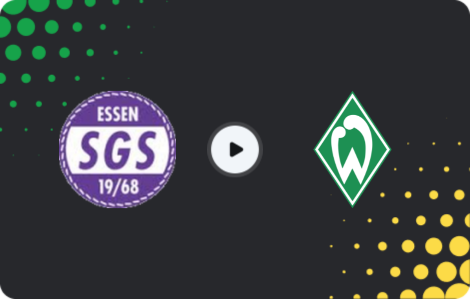 Where to watch SGS Essen W — Werder Bremen W, Frauen Bundesliga, 05.11.2025